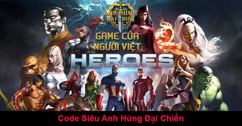 Code Siêu Anh Hùng Đại Chiến