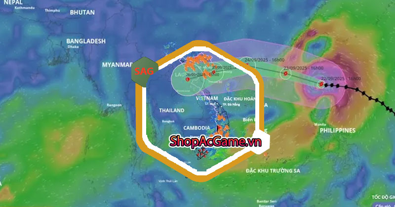 Dự báo cơn bão số 9 - Cơn bão số 9 (Ragasa) đang giảm dần