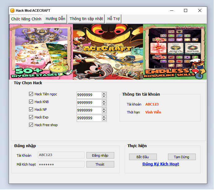 Hack Mod ACECRAFT