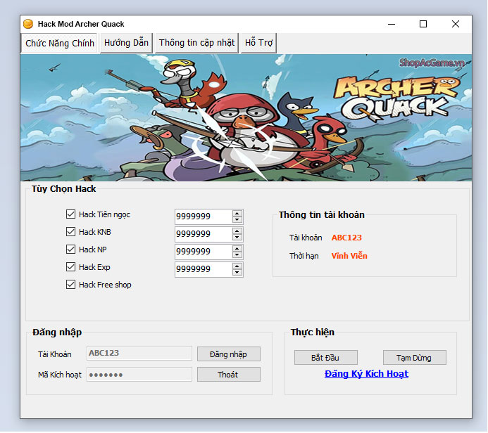 Hack Mod Archer Quack