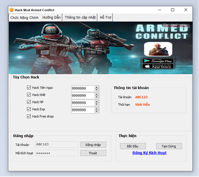 Hack Mod Armed Conflict