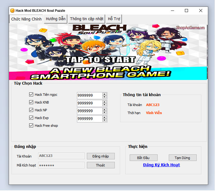 Hack Mod BLEACH Soul Puzzle
