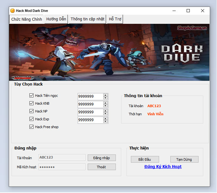 Hack Mod Dark Dive