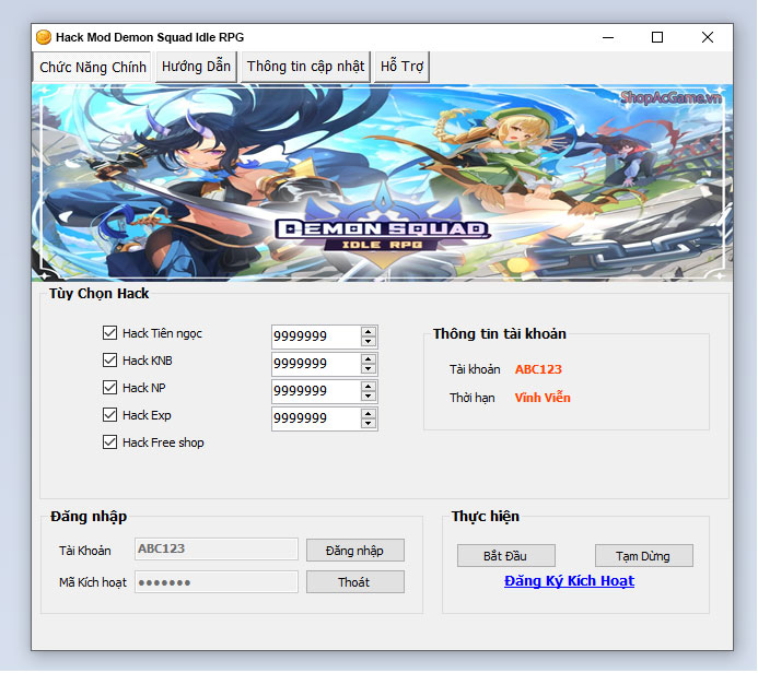 Hack Mod Demon Squad Idle RPG