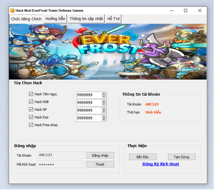 Hack Mod EverFrost Tower Defense Games