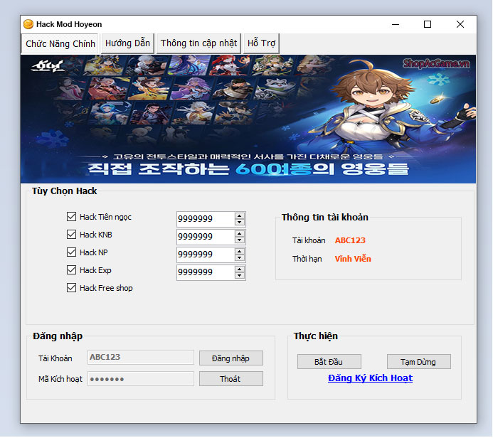 Hack Mod Hoyeon Thành Công 100%