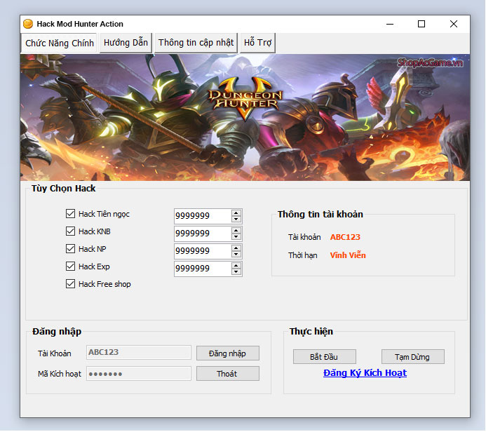 Hack Mod Hunter Action