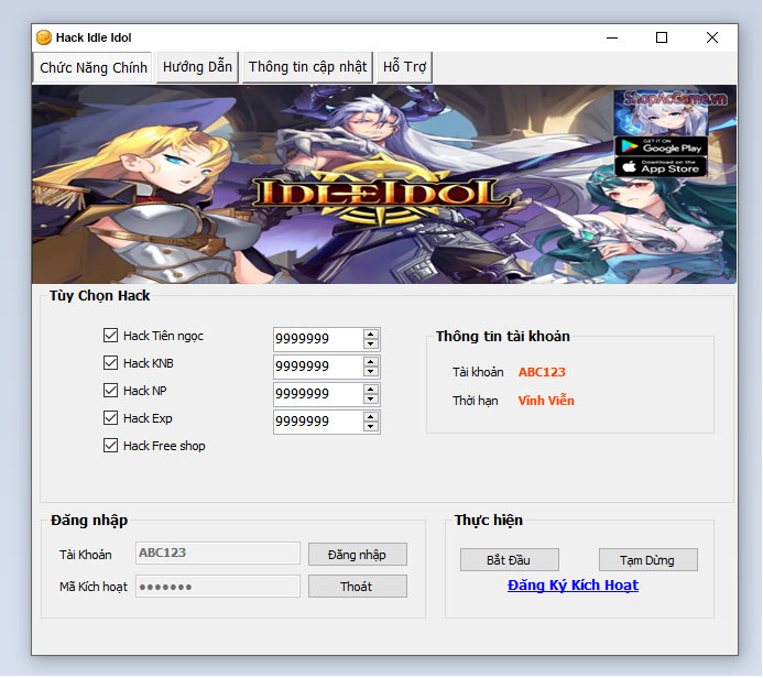 Hack Mod Idle Idol