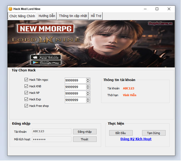 Hack Mod Lord Nine Thành Công 100%