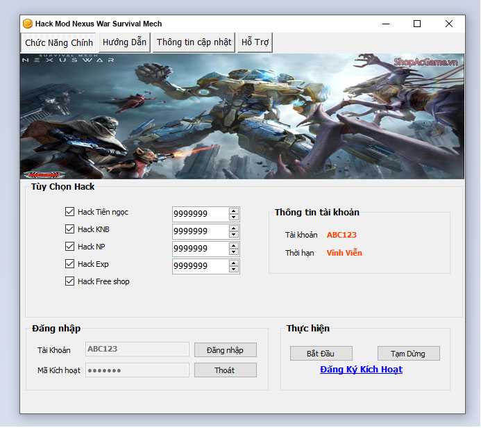 Hack Mod Nexus War Survival Mech