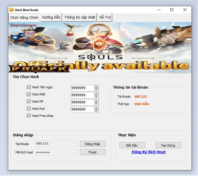 Hack Mod Souls Thành Công 100%