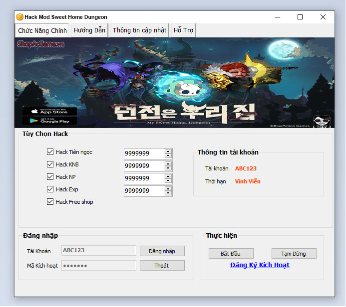 Hack Mod My Sweet Home Dungeon