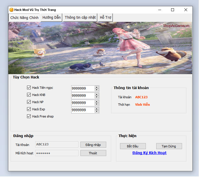 Hack Mod Vũ Trụ Thời Trang