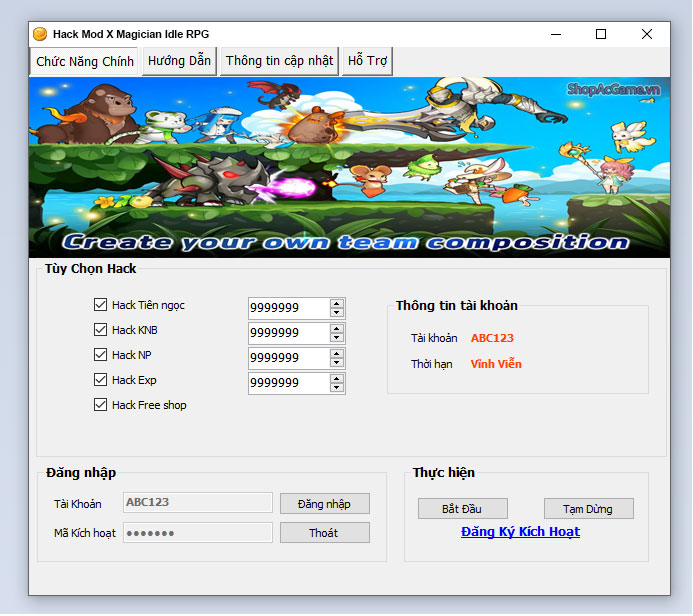 Hack Mod X Magician Idle RPG