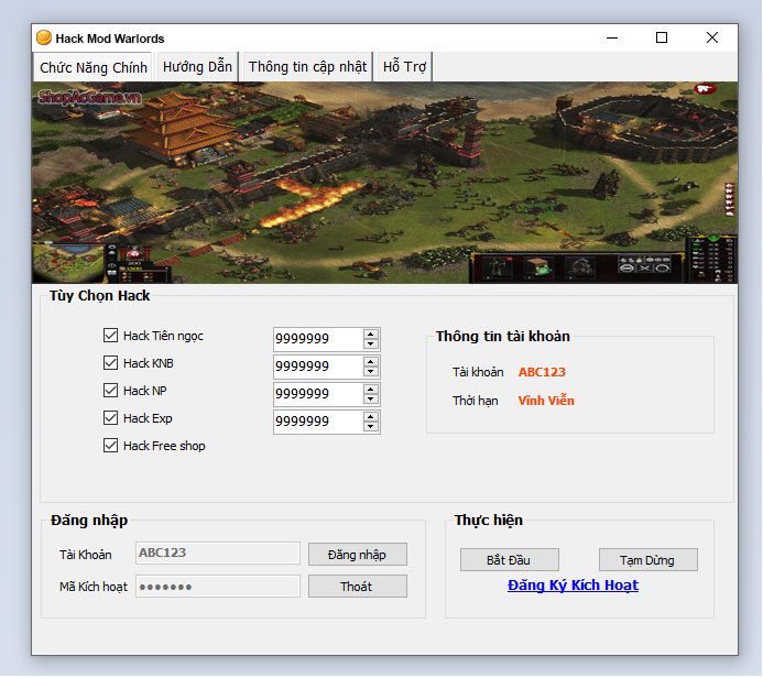 Hack Mod Warlords Thành Công 100%