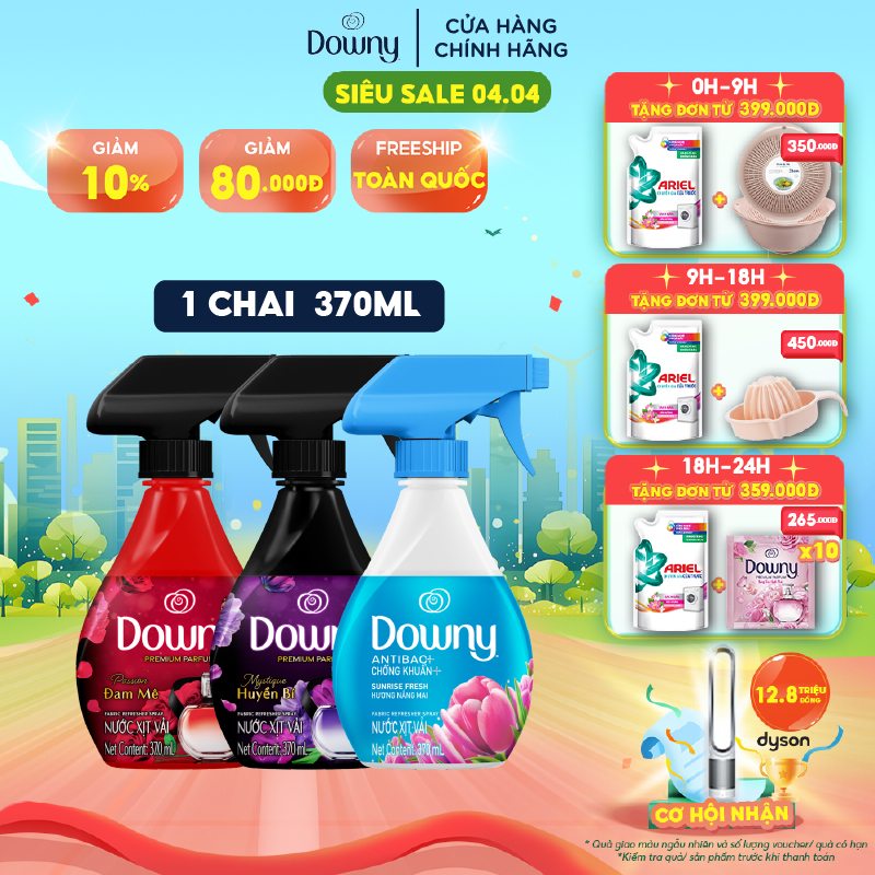 Review Xịt Vải DOWNY Khử Mùi