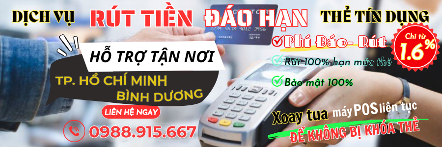 Dịch vụ rút tiền thẻ tín dụng RutTheTinDung.Net tại Bình Dương, TP. HCM