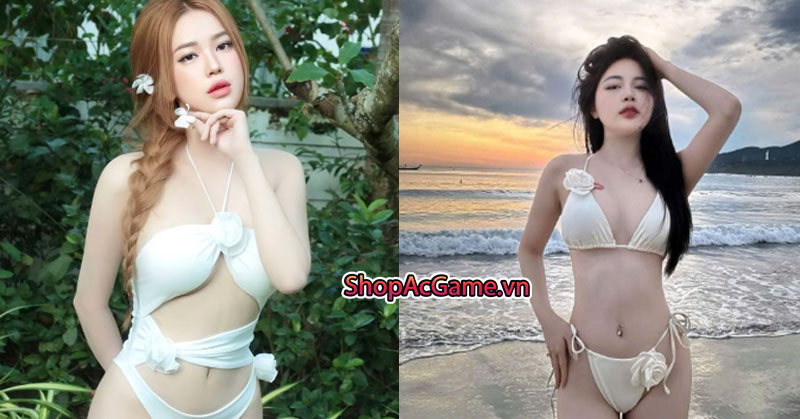 Bộ sưu tập Gái xinh mặc bikini trắng